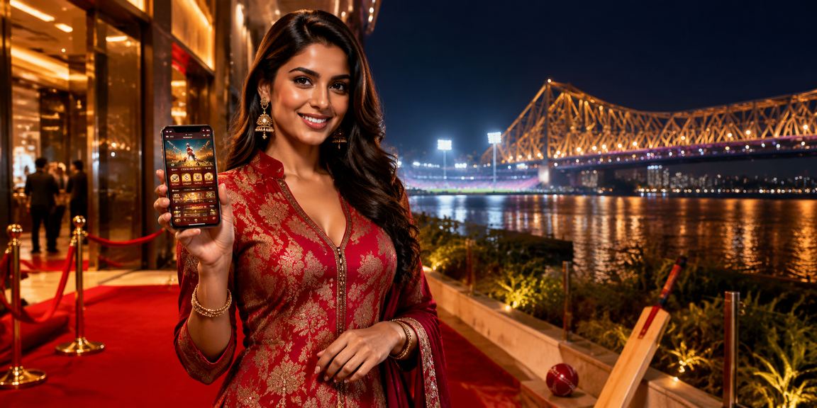 Kolkata Howrah Bridge with cricket betting focus